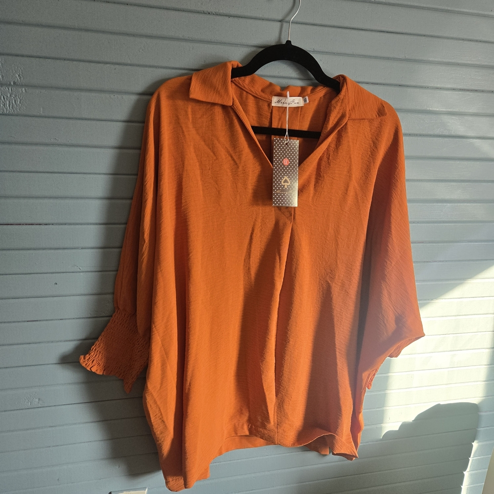 Elegant Orange Blouse for Women